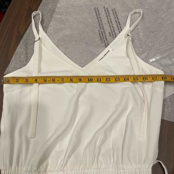 Amanda Uprichard Josietta Sleeveless Jumpsuit in Ivory.Size M - Picture 15 of 16